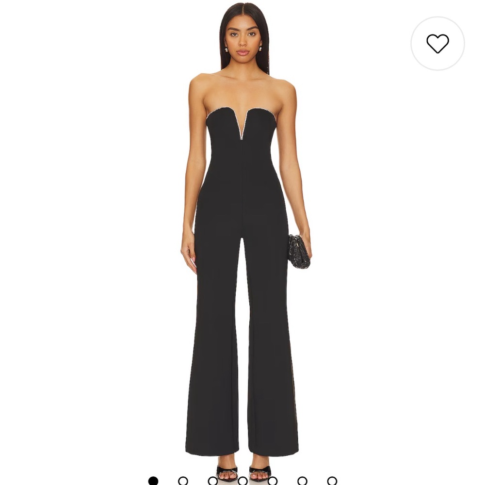 Good American Crystal Scuba Jumpsuit Small